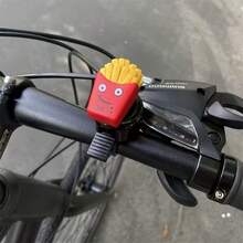 1个汉堡、薯条、爆米花、三明治造型自行车铃铛，超响亮，适用于山地车、滑板，自行车装饰，自行车配件 - 彩色 - 查看 11