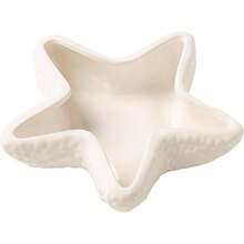 Conch Shape Jewelry Dish Ceramic Holder Ring Trinket Tray, Ocean - Themed Decorative Trinket Dish, Suitable Mother Friend Sister, Gifts Women, Home Decor Trinket DishSea Blue - 白色海星 - 查看 1