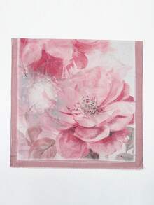 1 pieza Pañuelo/Chal ligero y casual con estampado floral para mujer - Multicolor - Ver 6