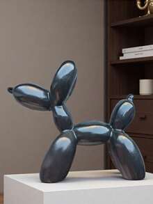 1pc Nordic Creative Balloon Dog Decor, Cartoon Animal Decoration For Living Room, Bedroom, Cabinet, Soft Furnishing, Art Piece