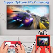 迷你掌上马卡龙游戏机，400合1复古游戏机，8位2.4英寸彩色液晶显示屏