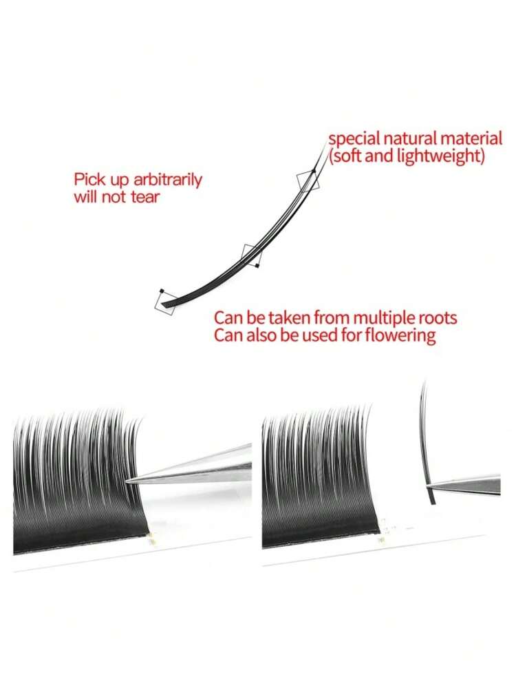 XIUSUZAKI 12Rows Fast Shipping Easy Fan Auto Eyelash Extension Supplies Handing Making Fast Bloom Flowering Pre-Bonded Lashes Volume - Black - View 13