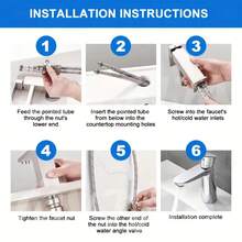 Un juego de 2 piezas de tubería de suministro de agua trenzada de acero inoxidable 304, manguera de entrada de agua G1/2, utilizada como tubería de cabezal único caliente y frío para fregaderos de cocina y baño, con conectores flexibles a prueba de explosiones.