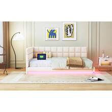 Upholstered Sofa Bed 140*200 Multifunctional Bed With Slatted Base Made Of Skin-Friendly Velvet Fabric In Grey