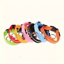 1pc Adjustable Luminous Striped Dog/Cat Collar, Pet Safety Glow Collar For Nighttime