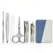 6pcs Stainless Steel Nail Clipper Set, Professional Manicure & Pedicure Tools, Portable Nail Clippers For Men And Women, Ideal For Home And Travel Nail Care - Multicolor - View 12