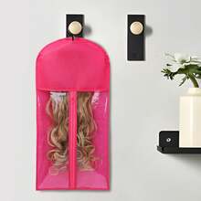2个无纺布假发收纳袋，防尘包装袋，假发挂钩，假发支架，适用于各种角色扮演配件 - 彩色 - 查看 7