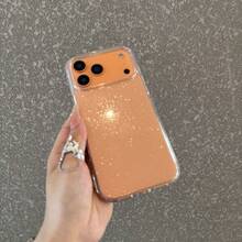 1PC Transparent Glittery Phone Case, Transparent Wallet-Style Silicone Shockproof Back Cover, Waterproof, Drop-Proof, And Scratch-Resistant. Compatible With IPhone 17/17 Air/17 Pro/17 Pro/16/16 Pro Max/16 Pro/16 Plus/15/15 Pro Max/15 Pro/15 Plus/14/14 Pro/14 Plus/14 Pro Max/13/13 Pro/13 Pro Max/12/12 Pro/12 Pro Max/11/11 Pro/11 Pro Max/X/XS/XR/XS Max/7/8/SE2/7p/8p. - Clear - View 2