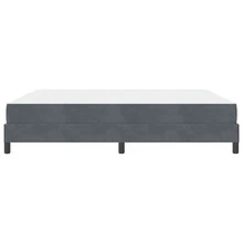 vidaXL Boxspringbett Mit Matratze, Dunkelgrau, 180 X 200 Cm, Samt - Grigio - Visualizzare 7