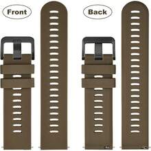 Smart Watch Strap - Brown (Black Buckle) - View 6