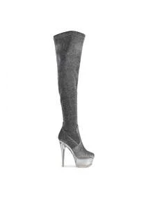 Women's Over The Knee Platform High Heel Boots Silver  Sexy    All Season - Silver - View 2
