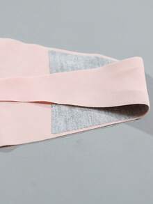 1pc Minimalist Solid Color Rhinestone Decor Elastic Thong Panties, Sexy & Breathable, Comfortable & Seamless For Women - Pink - View 4