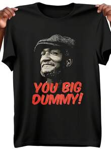 Camiseta de patrón para hombres - camiseta casual de retrato monocromático negro adecuada para ocasiones diarias y formales - top de algodón suave y transpirable, moda integral, impresión audaz, tela cómoda, amantes del estilo urbano deben tener en tiendas locales en stock, cabello rápido, comodidad de algodón suave, disfruta de descuentos especiales, adecuado para Pascua, Halloween, Acción de Gracias, etc. - Negro - Ver 6