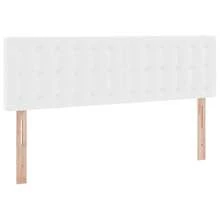 vidaXL Aufbewahrungsbett Mit Matratze Reinweiß 140 X 200 Cm Kunstleder - Bianco - Visualizzare 9