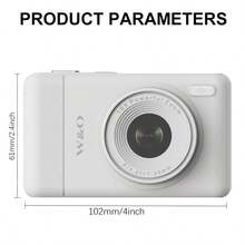 W&O [Instant Print Digital Camera] 3-In-1 Digital Camera With Instant 1-Second Photo Printing | 2.8" 1080P FHD Screen, 16X Zoom & CCD Sensor - Portable MP3 Player & Puzzle Games, Includes SD Card/USB Cable/Lanyard - 白色-Q8 - 查看 2