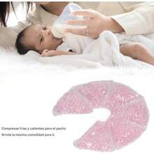 Paquete de Gel para el Pecho, Compresa Fría y Caliente Reutilizable para Reducir la Hinchazón Almohadillas de Gel para Amamantar Alivio Incómodo para las Madres que Amamantan (Rosa) - Rosa - Ver 5