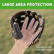 Catcher's - Protector de pulgar para béisbol y sóftbol, protector de pulgar de béisbol de silicona, equipo de entrenamiento para mano izquierda/derecha compatible para reducir lesiones en la - Grande/Adulto - Ver 4