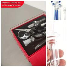 Glass Honey Collectors Suitable For Home And Kitchen, Honey Dispenser With Vertical Honey Comb-Shaped Jars, Glass Funnel Accessories And Adapter Rods, Honey Series, Stylish Dispenser, Glass Jars, Durable Glass, High-Quality Materials, Honey Filter - trắng - Xem 5