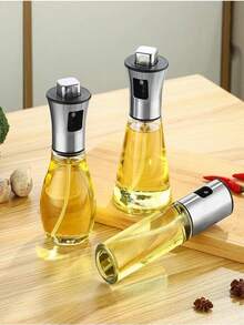 A 100ml/200ml Glass Oil Spray Bottle, Kitchen Spray Push-Type Barbecue Oil Spray Pot, Fitness Home Kitchen Cooking Oil Olive Oil Atomization Oil Control Pot - Multicolor - View 12
