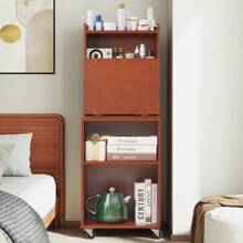 ドレッサー 化粧台 棚 ナイトテーブル ベッドサイドテーブル キャスター付き テーブル 引き出し 収納 メイク台 シンプル 大容量 可愛い - 天然木 + 無垢材1 - チェックする 10