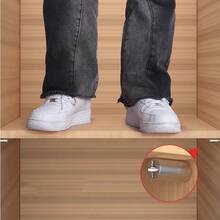 10/20pcs Metal Shelf Support Pins (With Anti-Slip Sleeve), Cabinet Partition Self-Tapping Screws, Laminate Board Brackets - Furniture Glass Bracket Integrated Screw Set