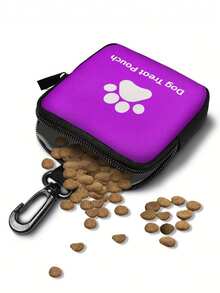 1pc Zippered Dog Training Treat Bag, Portable Pet Snack Bag Made Of Polyester, With Hook For Hanging, Suitable For Outdoor Activities And Pet Walking, Can Store Dog/Cat Treats, Moisture-Proof, Ideal For Dog/Cat Owners And Trainers To Carry Pet Supplies, Pet Accessories, Pet Snack Sealed Bag, Pet Essentials - Multicolor - View 13