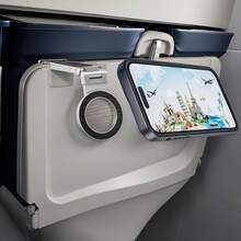 حامل هاتف مغناطيسي، حامل هاتف للطائرة، ضروريات السفر، متوافق مع أجهزة 16، 15، 14، 13، 12 برو ماكس، ميني، تشغيل بدون استخدام اليدين أثناء الرحلات الطويلة