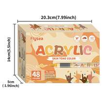 Skin Tones Art Markers,12/24/36/48 Color Soft Brush Tip Acrylic Paint Pens, Quick-Drying Waterproof Acrylic Paint Markers For Illustration Sketching, Wood,Glass,Fabric,Rocks Painting - Skin Tone Marker - View 7