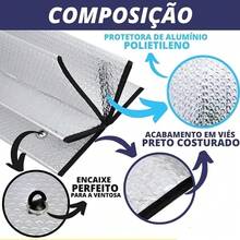 Car Dashboard Protector, Windshield, Sun Visor With Universal Suction Cup.  Now. - 銀色 - 查看 5