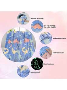 Kids Blanket, Toddler Boys Blanket, Boys/Kids Dinosaur Gift, Soft Fleece Throw Blanket, Birthday Gift