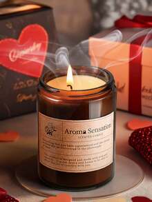 Scented Candle Gift Set, Soy Wax Candles, Help You Relax And Sleep, Fragrant And Long-Lasting Burn Time - Ideal Valentine's Day Gift For Family And Friends, Also Suitable As Wedding, Birthday, Holiday, Wedding Favor Lady Gift Set, Home Fragrance Candles, Unisex Candle Gift, Birthday, Yoga Bath, Valentine's Day Gift, Home And Hotel Decor Candles - Multicolor - View 2