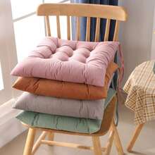 透气柔软坐垫，防滑椅垫，适用于办公椅、餐椅、窗边长椅、榻榻米垫、家居装饰 - 彩色 - 查看 4