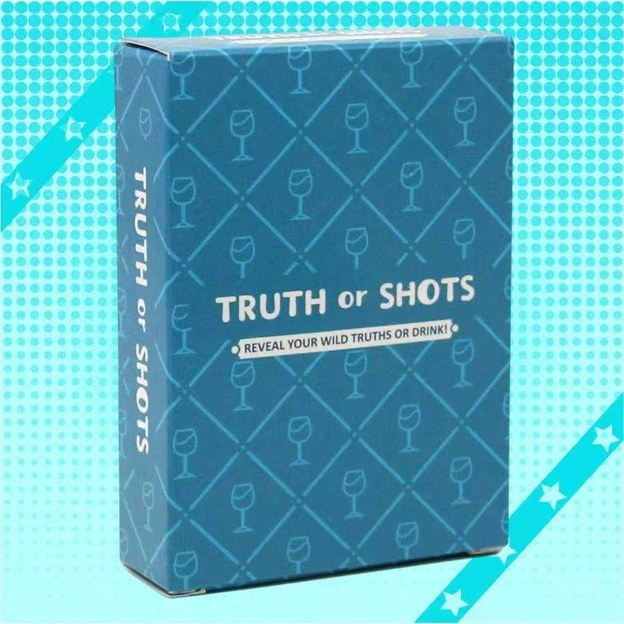 TRUTH Or SHOTS Party Game, High-Quality Game Cards, Suitable For Drinking Parties, Gatherings, And Leisure Entertainment, Diverse Content To Unlock Joyful Moments And Promote Friendship, Best Choice For Holiday Parties - Multicolor - View 1