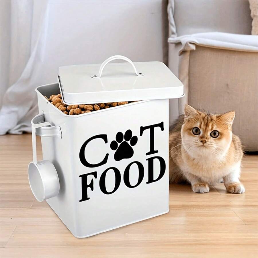 Autocolant impermeabil din PVC pentru cutie de depozitare a hranei pentru pisici - Autocolant de perete autoadeziv detașabil, Autocolant de perete pentru decorul casei, Autocolant creativ, Autocolant distractiv, Ușor de aplicat și îndepărtat, Articol inedit, Potrivit pentru decorul casei, Accesorii pentru casă, Autocolante de perete și decor de perete, Decalcomanii de perete, Decor artistic, Opțiuni multiple - Multicolor - Vizualizare 1