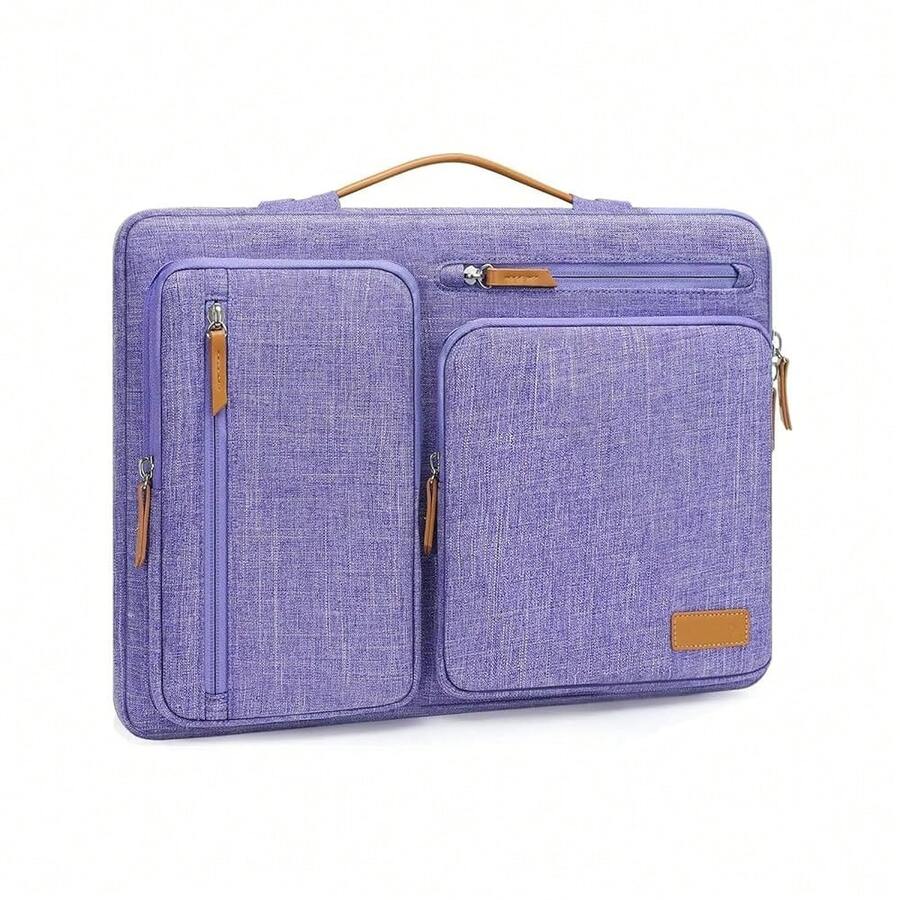 9-11 Inch Tablet Sleeve Case For IPad A16 2025, IPad Air 11 Inch M3 M2, IPad Pro 11 M4, IPad 10/9/8/7th, Galaxy Tab A9+/S9/S8/Plus 11, Side Open Carrying Bag With 4 Zipper Pockets, Purple,11inch,Purple - 紫色 - 查看 1