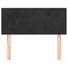 vidaXL Kopfteil Schwarz 100x5x78/88 Cm Samt - nero - Visualizzare 3