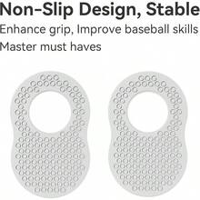 Paquete de 2 protectores de pulgar de béisbol para bateadores profesionales, ayuda de entrenamiento de columpio, guardia de pulgar de béisbol y sóftbol, agarre de bateo de béisbol, accesorios de - Blanco - Ver 6