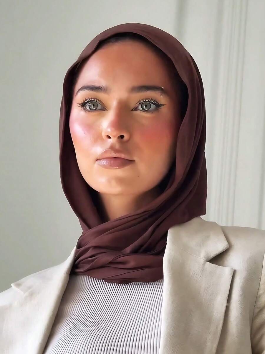 1pc Women's Fashionable Casual Solid Color Headscarf - Multifunctional Scarf, Easy To Wear, Suitable For Daily And Outdoor Wear,Accessories,Travel Essential