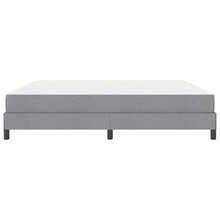 vidaXL Boxspringbett Mit Matratze, Hellgrau, 200 X 200 Cm, Stoff - Grey - View 7