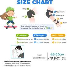 Kids Bike Helmet Set With Knee Pads Elbow Pads Wrist Guards,Adjustable Helmet For Toddler Kids&Youth,3-10yrs Girl Boy Kids Protective Gear Set Bicycle Helmet Roller Skate - Multicolor - View 12