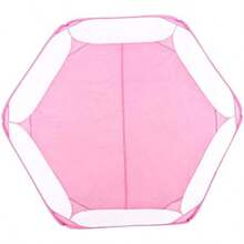 Ymiko Corral para Hamster Jaulas para Mascotas Domésticas Valla De Mascotas Cómodo Y Transpirable La Jaula Plegable para Tiene Una Red Alrededor Fáciles De Observar(Rosa) - Multicolor - Ver 9