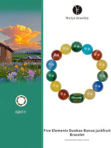 1 pezzo Braccialetto multifunzionale di alta qualità in agata verde naturale con inciso il Sutra del Cuore e gli Elementi Fondamentali, per purificare la mente ed eliminare l'energia negativa, con perle di agata degli Elementi Fondamentali per bilanciare la fortuna, braccialetto intrecciato con perle di cristallo naturale, accessorio di lusso adatto sia per uomo che per donna, essenziale per il tuo segno zodiacale, adatto come regalo o per uso personale. Il colore della pietra naturale può variare.