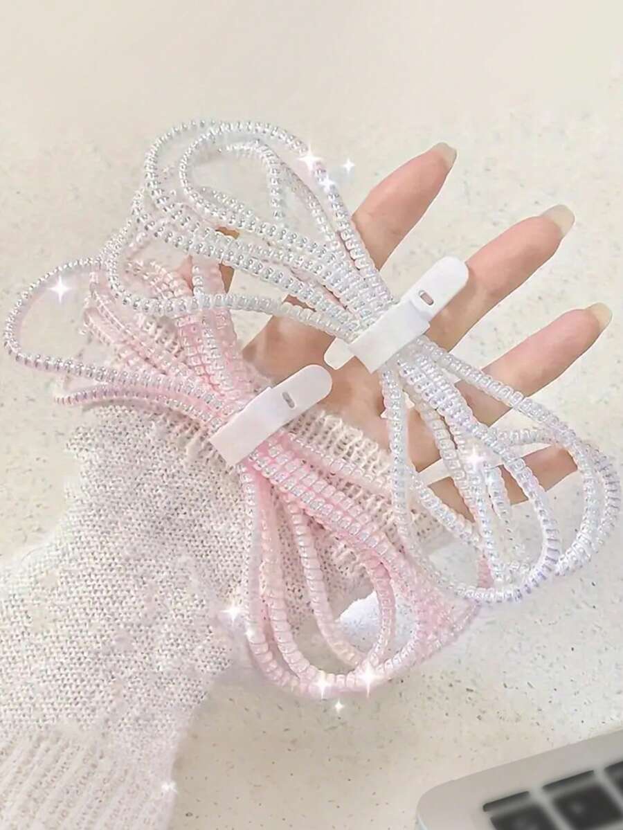 手机充电线防断裂保护套（保护套+绑带） - 彩色 - 查看 1