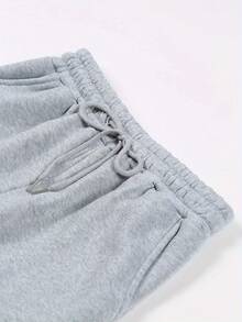 2026 Spring New Arrival Couple Graphic Matching Set Hoodie & Pants Outfit, Women's Fashion Sportswear Set Women's Autumn And Winter High-End Chic Youthful Fleece Letter Print Hoodie Casual Sweatpants Two-Piece Outfit Versatile Hooded Suit Casual Print Loose Warm Long Sleeve Hooded Sweatshirt And Elastic Waist Drawstring Pants Women's Two-Piece Set, Tracksuits Women Two Piece, Ladies Sweat Suits, Women Fleece Sweatshirt, Womens Track Suit Sets, Track Suits Women Two Piece, Joggers Two Piece For Women, Track Pants Women, Women Track Suit Sets,Graphic Hoodie Set,Oversized Religious Quote Tracksuit,Matching Letter Print Loungewear Set,Baggy Hoodie & Wide Leg Pants Set,Aesthetic Religious Graphic Two Piece - 灰色 - 查看 4