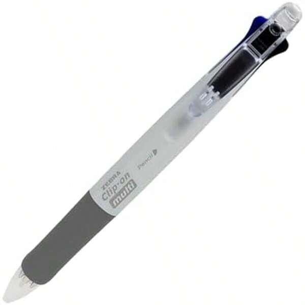 Zebra Bolígrafo Multifuncional Clip On Multi 4 Tintas + Portaminas Tinta Multicolor Cuerpo Color Azul.