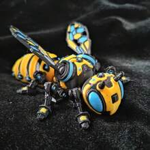 3D打印精细蜜蜂玩具模型，可爱小动物3D立体模型摆件，机械可动蜜蜂模型，动物模型玩具，3D打印蜘蛛模型，夜光玩具 - 彩色 - 查看 15