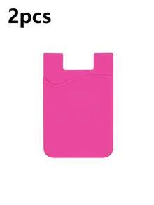 1pc Minimalist Universal Adhesive Phone Back Bag Phone Back Wallet Pocket Compatible With Most Smartphones And Protective Cases Card Covers For Vacation Card Holder Wallet Business Card Holder Credit Card Holder Women For Women For Men Card Wallet Magsafe Wallet - Multicolor - View 19