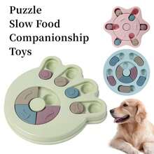 Dog Toys Puzzle Slow Feeder Interactive Increase Puppy IQ Food Dispenser Slowly Eating NonSlip Bowl Pet Cat Dogs Training Game - 爪印藍 - 查看 1
