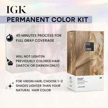 IGK Permanent Hair Color Kit | 6G Mystic Love- Golden Light Brown | 100% Gray Color Coverage + Strengthen + Shine | Ammonia Free - MàuF - Xem 6