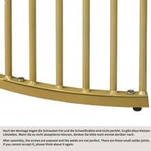 Set Of 2 Modern Nesting Coffee Tables, Marble Veneer, Nesting Style, Round, With Gold Frame. - Black - View 2